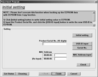 Epson WF-750/750/700 series 5..4 MAC Address Setting This setting is not necessary when the data in EEPROM on the Main Board can be read out.