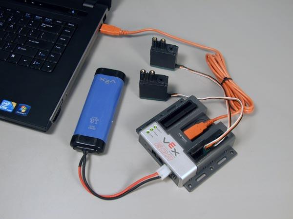 Technically, the battery is not necessary for downloading Master CPU Firmware and ROBOTC Firmware, but it has helped in cases where the USB ports on the computer provide too little power to