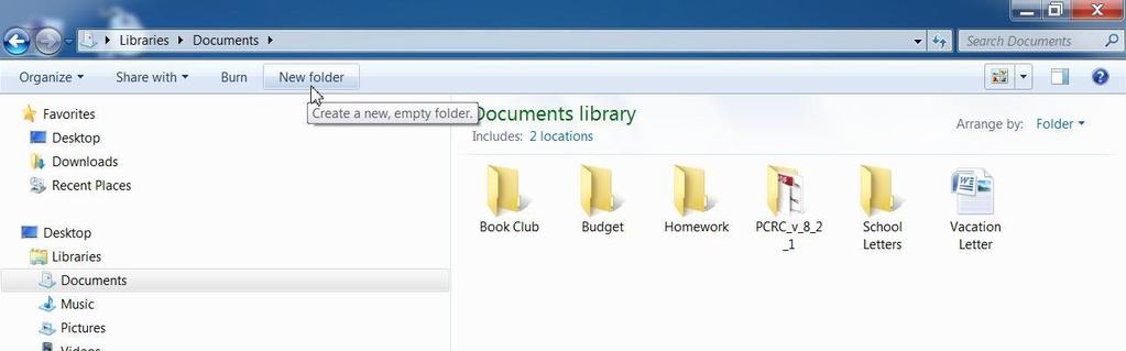 2. Click on Documents to open the Documents Library. 3.