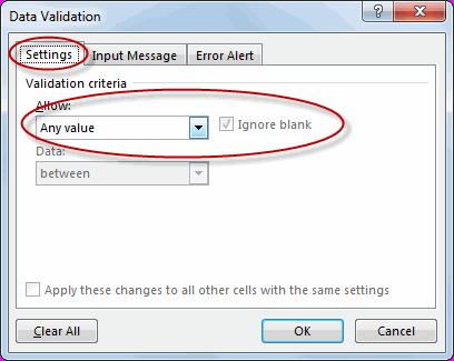 Data Tools 2. On the Data tab, in the Data Tools group, click the Data Validation command: 3. Click Data Validation: 4.