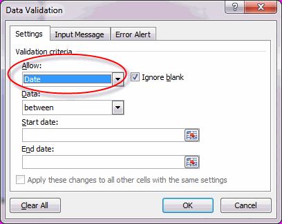 Data Tools 2. To restrict the data that can be entered into cells D2:D17 to a date in 2012: A. Select cells D2:D17. B. On the Data tab, in the Data Tools group, click the Data Validation command: C.