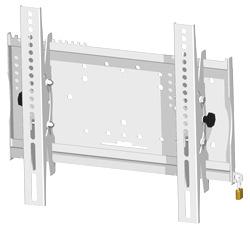 Universal flat screen mounts 18 Universal wall mounts, tiltable 052.1050 Tiltable universal wall mount: For 26-37 (depending on the manufacturer) Dimensions: 525 x 430 x 75mm (wxhxd) Max.