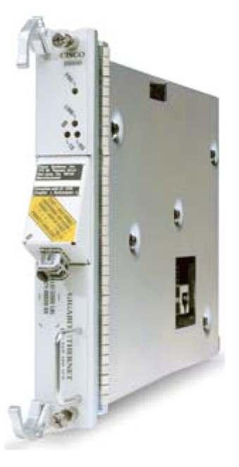 Cisco 10000 Series Gigabit Ethernet Half-Height Line Card Figure 1.