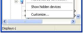 In the desktop Start menu, go to My Computer Control Panel System Hardware Device Manager. Click View and select Devices by connection. 2.