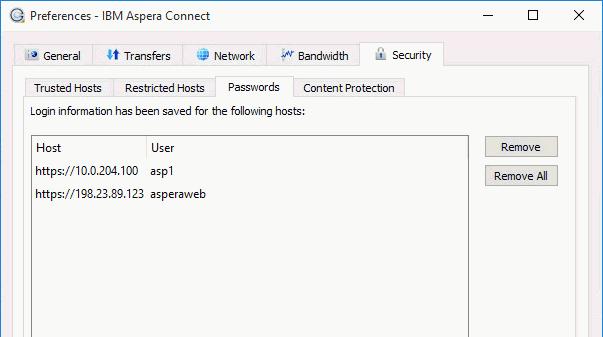 Setting Up Connect 11 Important: By adding a host to the restricted list, you will be required to provide confirmation every time you attempt to initiate a transfer with that host.