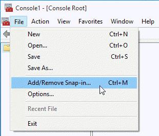 In the Add or Remove Snap-ins window, select the Group Policy Object