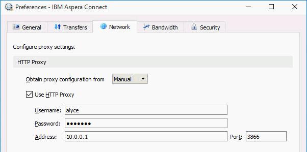 Setting Up Connect 6 HTTP Proxy HTTP fallback serves as a secondary transfer method when the Internet connectivity required for Aspera accelerated transfers (UDP port 33001, by default) is