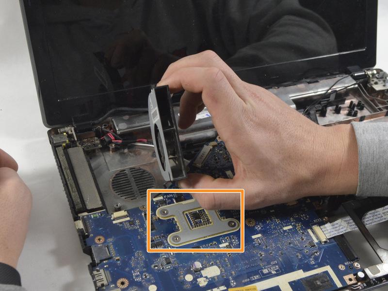 Do not fully remove the motherboard.