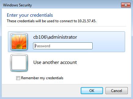 For the CloudBond 365 Controller (UC-DC), it is simplest to log in as the CloudBond 365 Administrator. The default account is shown below.