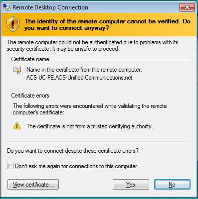 CloudBond 365 Figure 23-6: CloudBond 365 Certificate You will next be presented with the desktop of the selected server.