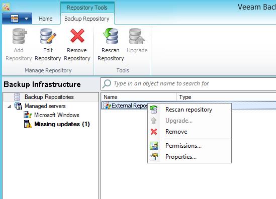 CloudBond 365 40.2 Configure Backup Repository Permissions The following procedure describes how to configure Backup Repository permissions. To configure Backup Repository permissions. 1.