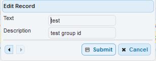 Grouping IDs defined on this page are available to be applied to individual users in the User Management pages.