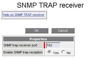 6.2 Controlling the Trap Receiver To control the SNMP trap receiver process, click the Control link under Event reception in the Bull System Manager Console. The following display appears: Figure 6-4.