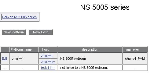 3.1.2 Defining NovaScale Hosts 3.1.2.1 NS NS5005&6000 NovaScale 5005 servers are usually housed in a module managed by the Platform & Administration Manager (PAM).