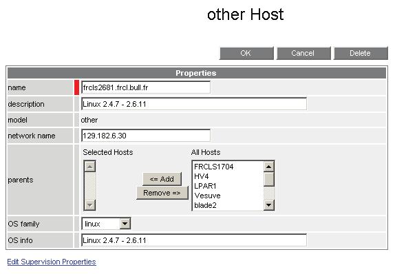 Once completed, the form will look as follows: Figure 3-36. Declaration form for a host Click OK to validate.