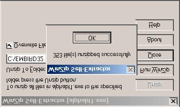 6 - Another dialog box will appear on screen, allowing you to change the "Unzip To Folder:".
