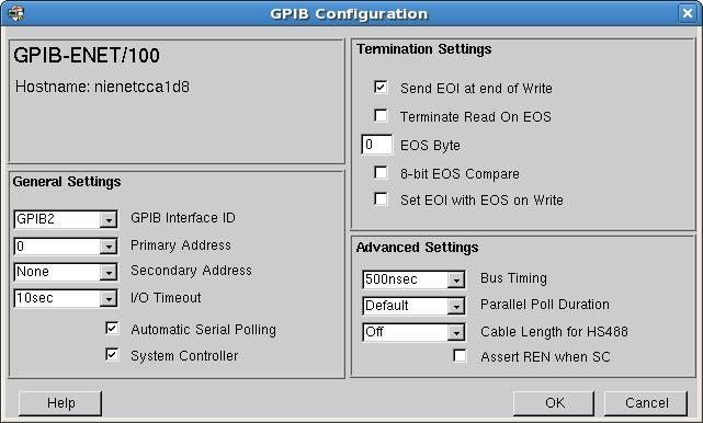 Chapter 3 GPIB Explorer (macos and Linux) View or Change GPIB Interface Settings To view or change your interface settings, complete the following steps: 1.