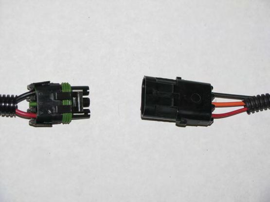 4. The power cable needs to be able to connect to the display cable at the flat 3 pin connector shown in Figure 6.