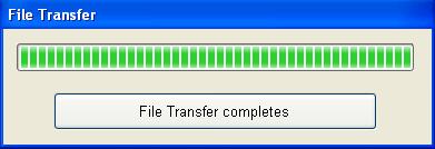 5 Content Schedule 14. To save the schedule, click Export on the main screen, and click File Transfer Completes when this message box appears. Figure 5-15 15.