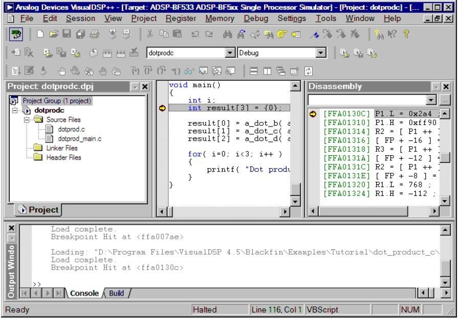 ADI VDSP++ Development Tools VisualDSP++ provides an IDDE, which provides easy access to Editor Compilers C/C++ VDK