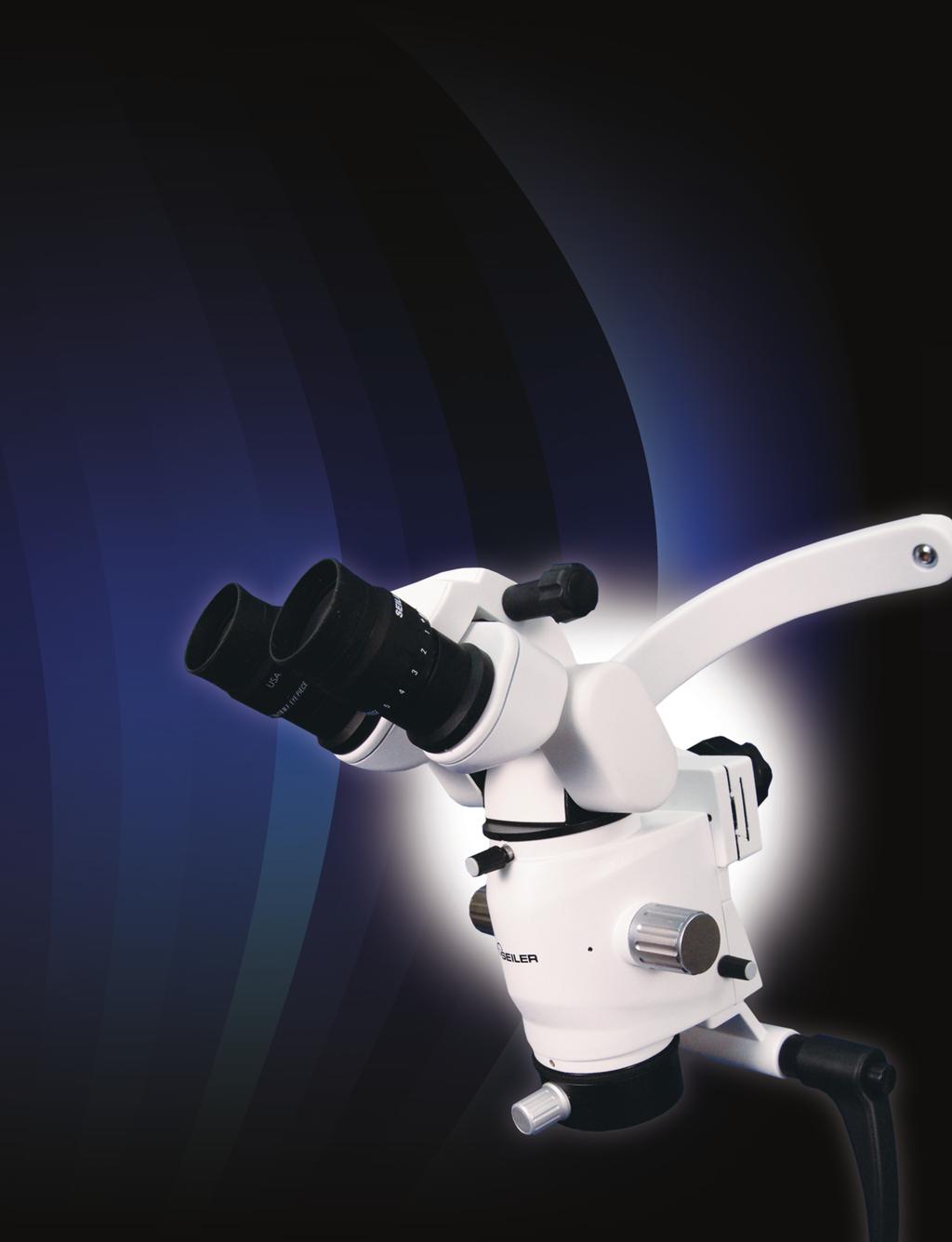 SEILER IQ 3-step APOchromatic magnification system Counterbalanced pantographic arm LED Lightsource=80,000 LUX, 50,000 hour life and 5800 Kelvin temperature