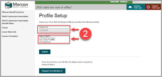 Important: Follow steps 2 8 if you are a new user. Proceed to step 9 if you already have a website profile.