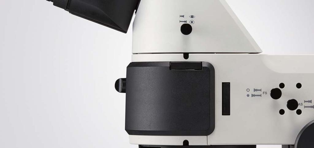 Motorized Revolving Nosepieces The motorized nosepiece increases the speed of the workflow making the microscope