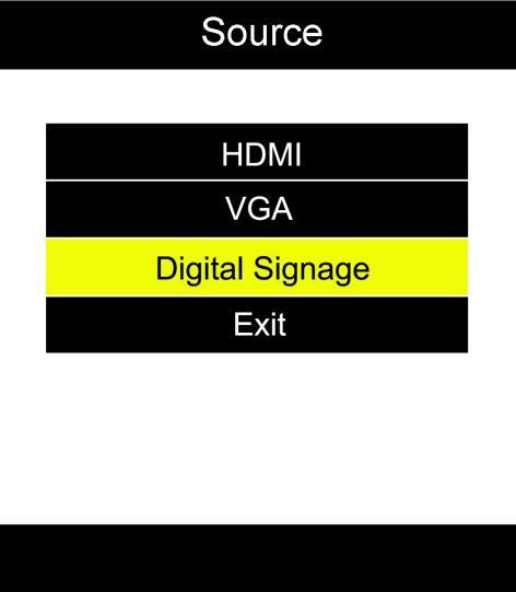 1.7 Display Settings As well as having a main system menu that can be accessed through your home screen, the unit also has a display setting menu for changing which input source is being displays as