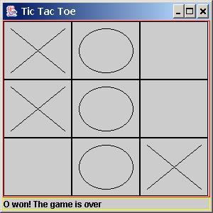 Example 12.7 The TicTacToe Game Example 12.7, cont.