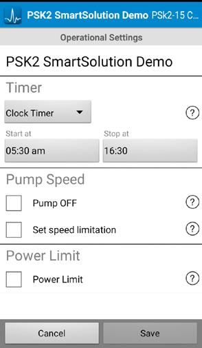 PumpScanner 23 3.3.3.3 Pumps Operational Settings Using the Timer function a pumping interval can be defined where the pump will repeatedly run for a set time, then pause for a set time.