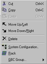 6 Menus The Menu bar provides both standard Windows selections and GMR features. The File Menu The File Menu is where you open, save, print, and import configuration files.