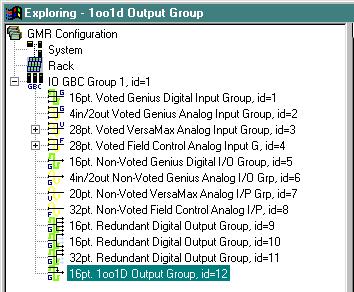 Insert 1oo1D Redundant Output Group Specify the number of points on the Output Block in the group and click.