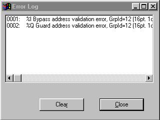 Validation will check the configuration for errors, and report any that have occurred