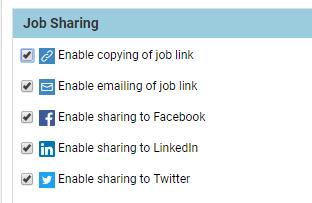 CAREER CENTER ENHANCEMENTS REQUISITION SHARING Job seekers on the Career Center can now share jobs to Facebook, Twitter, and LinkedIn, as well as emailing the link to a friend, as was available in