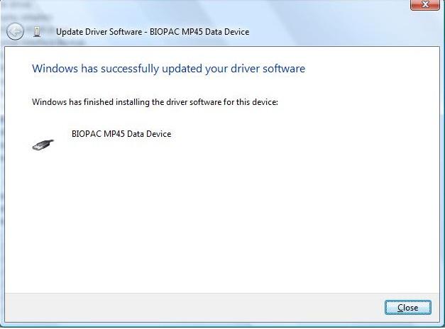 Windows dialog as the third driver component, the