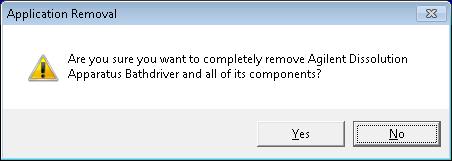 3 Click Yes on the upcoming dialog. 4 Press OK to quit the removal program.