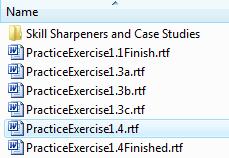 In the Open dialogue, choose PracticeExercise1.4 from the Section 1 folder of your Exercise Files: 4.