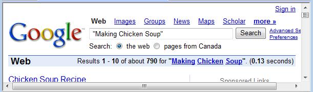 77 6. Next, enter Making Chicken Soup in
