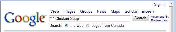 78 7. Next, type * Chicken Soup into the