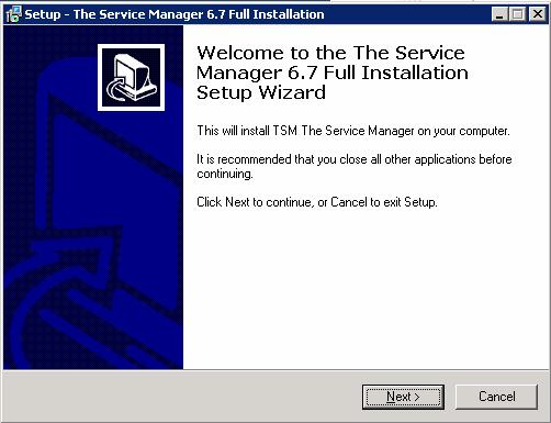 8 Network / Workstation Installation program: TSPRONET.EXE The workstation Installation program files are available from www.theservicemanager.