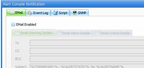 Setting up Activity Log Notification There are four notification methods available in TSM Studio Server.