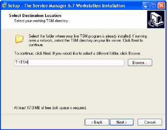 Before running the file, you must ensure that TSM is not running on the current Windows session. If errors occur during the installation it may be necessary for all users to log out of TSM.