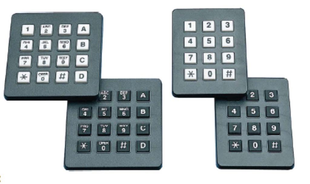 6-Button Keypad Series 96 by Grayhill, Inc. Web Site: www.grayhill.
