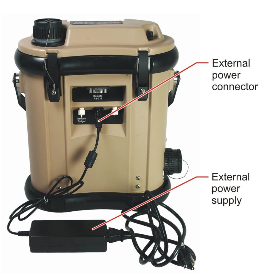 Connect Wall Power Transformer Connect System Electrical Power The SASS 2300 requires 12-24 VDC from either a transformer using