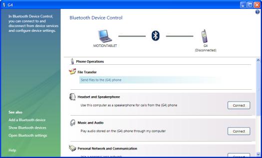 Initial Bluetooth Device Pairing Instructions Windows XP 1) Right click on the Bluetooth icon in the lower right corner of the screen 2) Select Add a Bluetooth device and click Next 3) Follow the