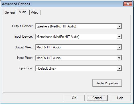 When the audio properties are configured properly, during driver installation, the Audio Tab will appear like the image on the