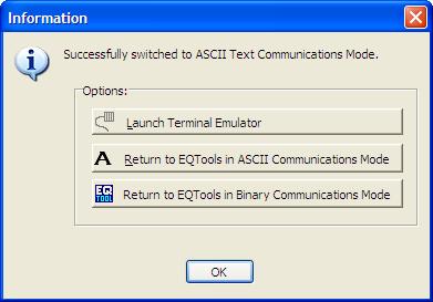 This will allow you to send ASCII commands to the programmer from any Remote Application capable of sending serial commands via ASCII.