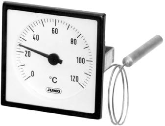 Dial Thermometer Data Sheet 608202 Page 1/6 - discontinued - Particularities Temperature indicator for panel mounting Class 2 IP53 front protection Housing sizes: 52 mm and 60 mm dia.