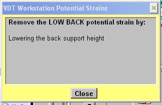 The buttock potential strain remained after