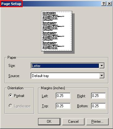 Element File BarCoder Main Menu Description The File menu consists of three options: Page Setup,